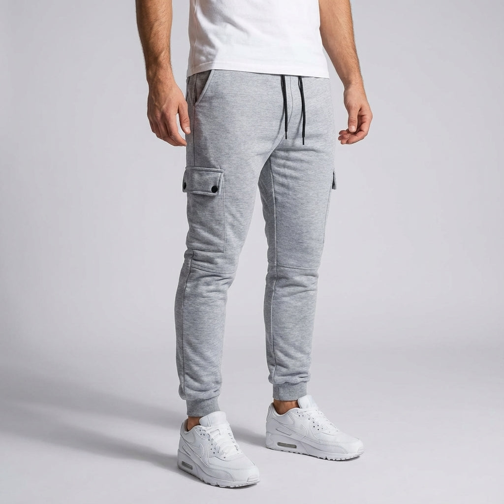 Cropped joggingbroek met cargo zak