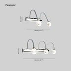 Gebogen LED wandlamp