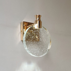 Ronde kristallen wandlamp