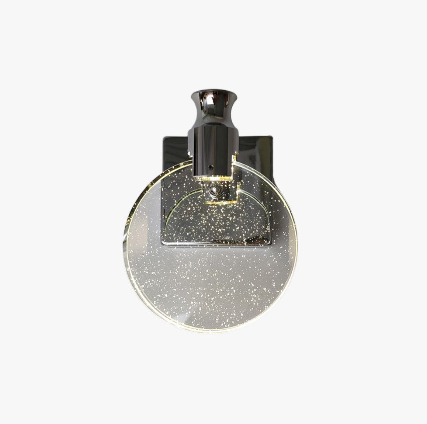 Ronde kristallen wandlamp