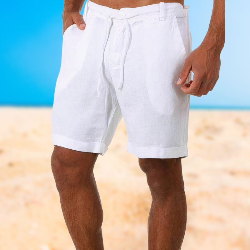 Linnen heren shorts