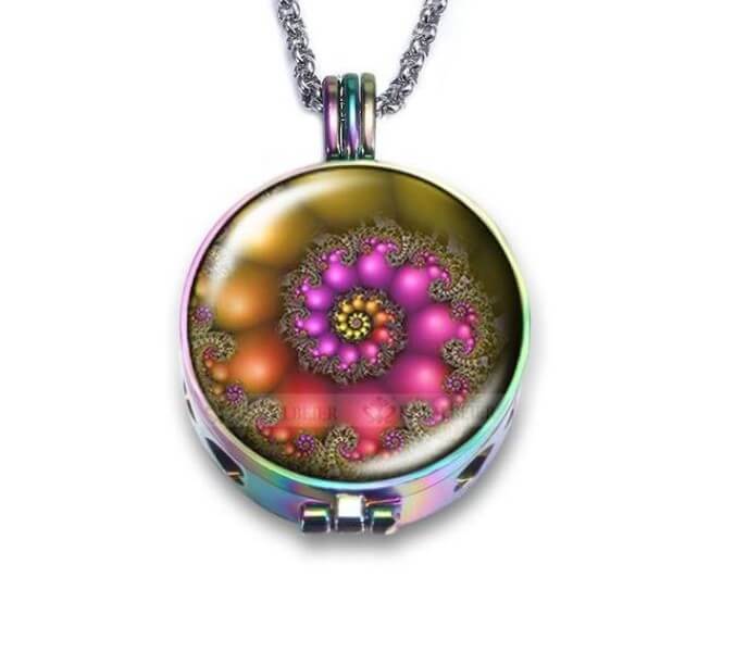 Aromatherapie zakje ketting – materiaal: Roestvrij staal (Hypoallergeen) — afbeelding 4