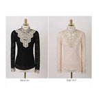 Damesblouse met herfst borduursels