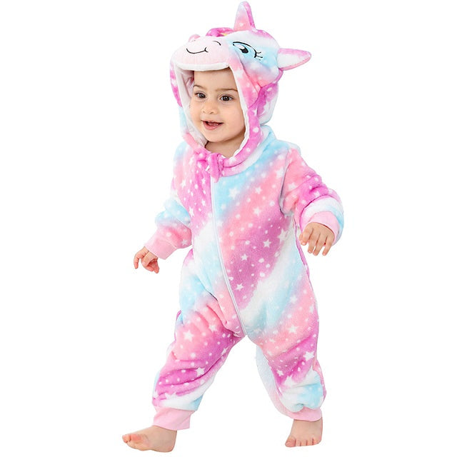 Comfy baby onesie met capuchon