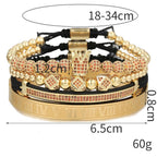 Gevlochten armband I am queen — afbeelding 14