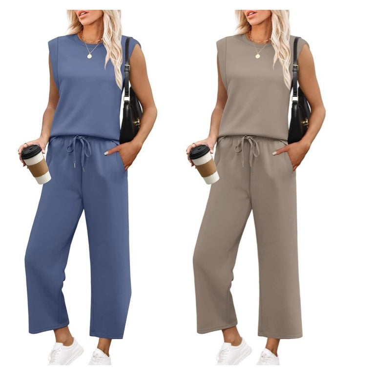 Winnie | Loungeset met langemouwtop en wijde short
