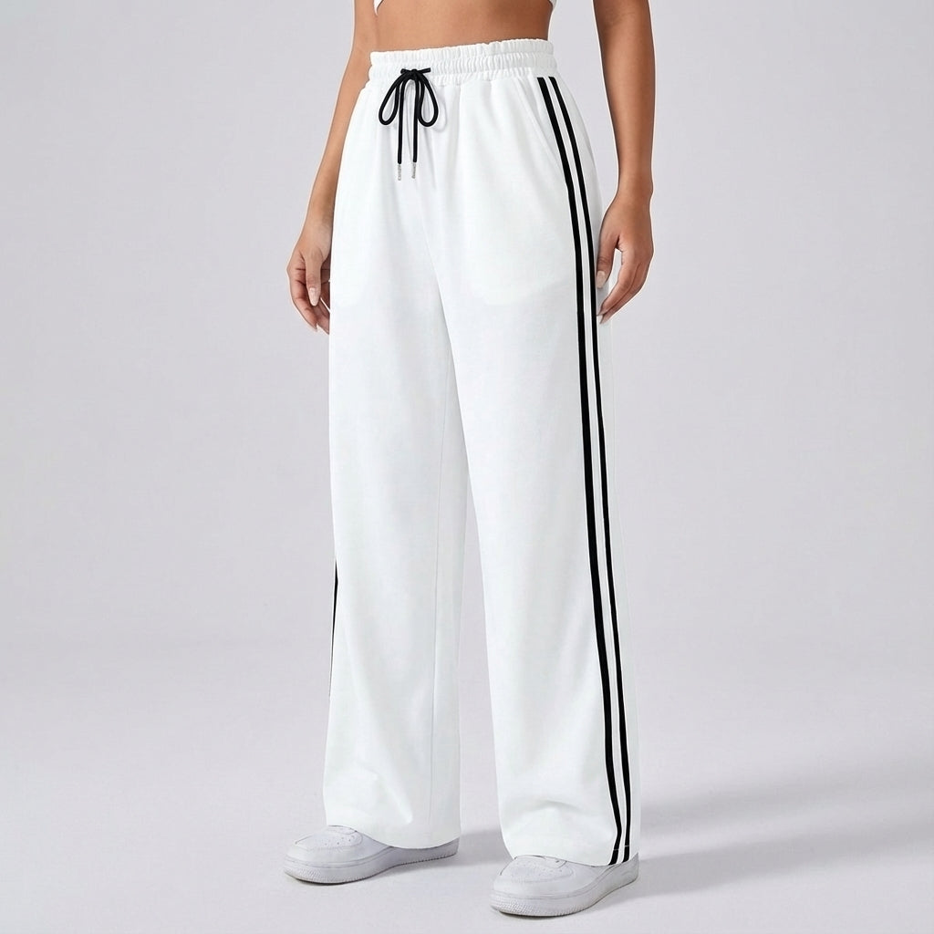 Dames joggingbroek met wijde pijpen