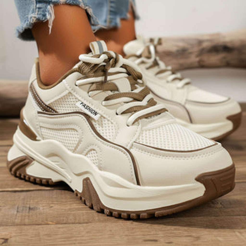 Dames sneaker met hoge zool — afbeelding 8