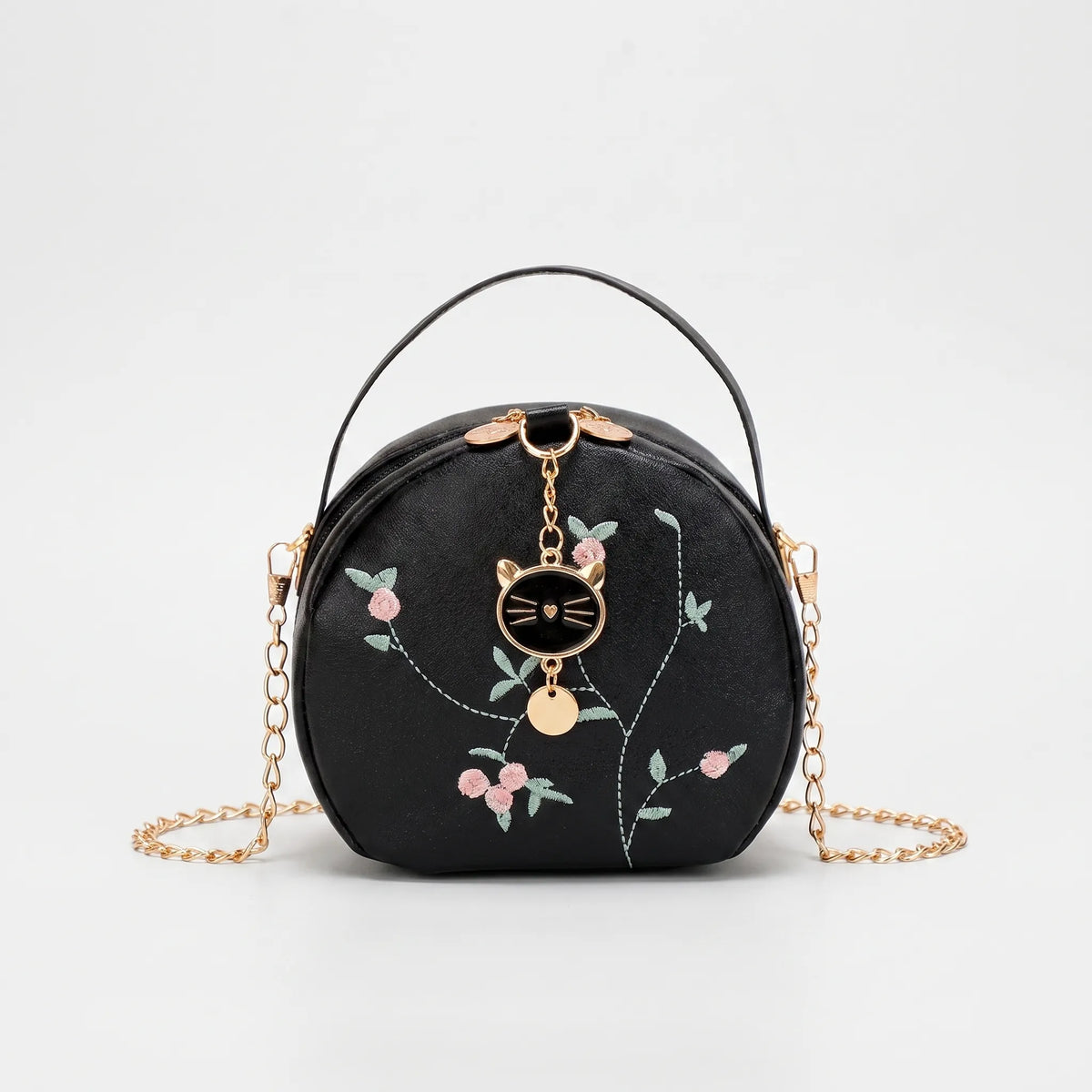 Dames ronde crossbodytas met patroon