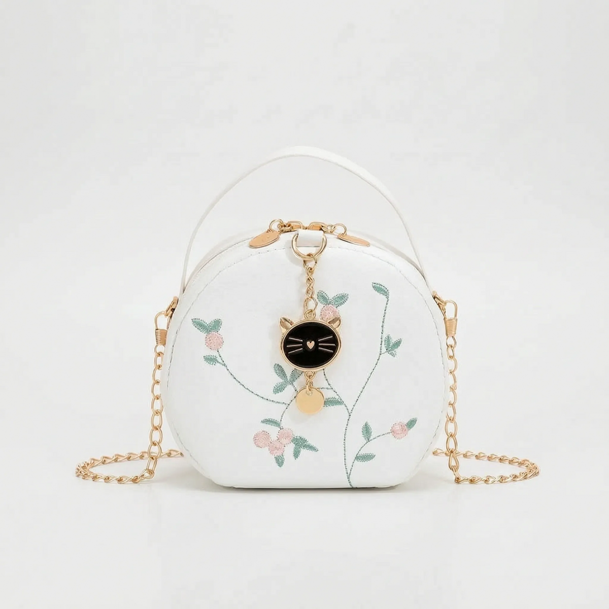 Dames ronde crossbodytas met patroon