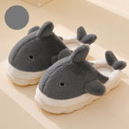 Zachte pluche haai pantoffels