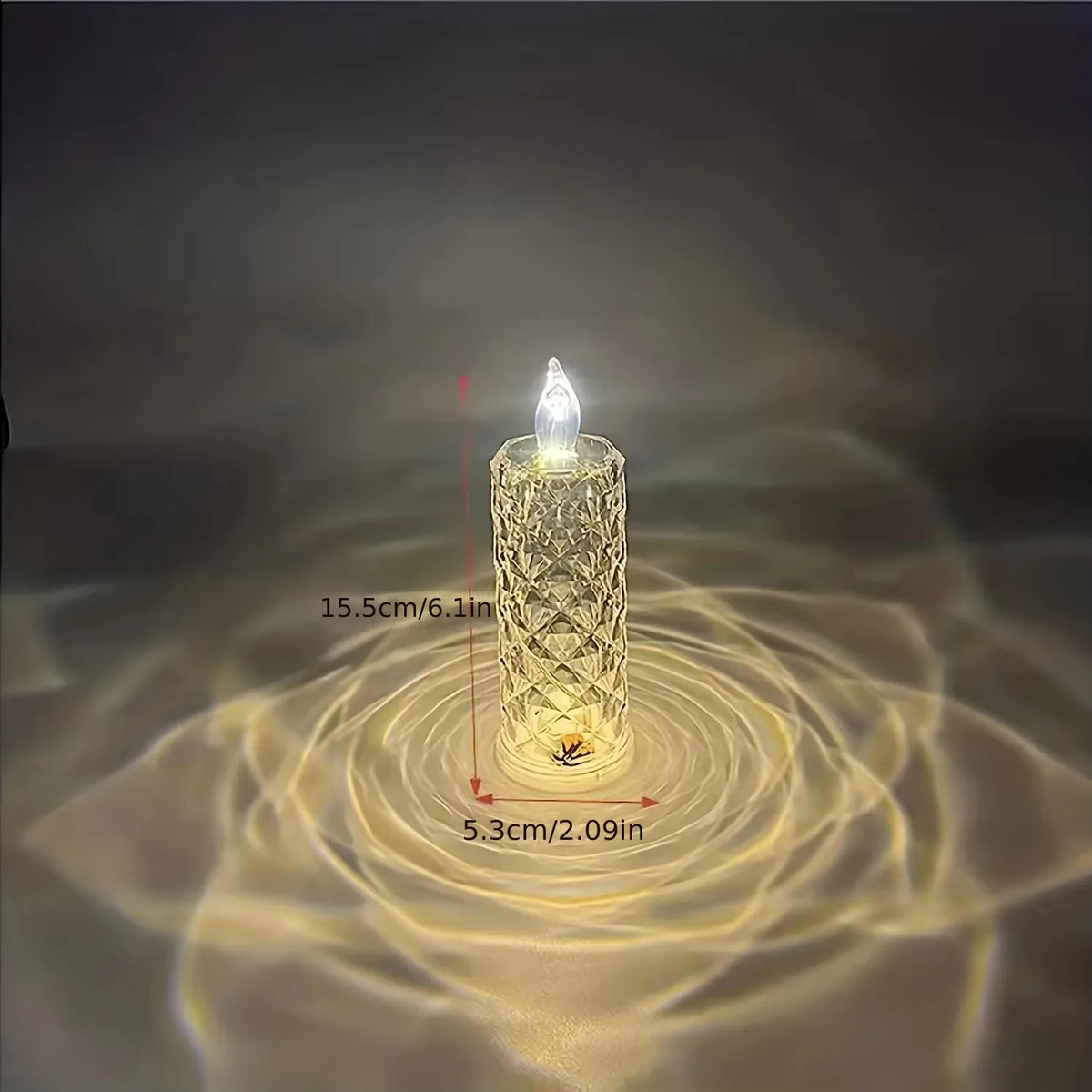 Decoratieve led-kaarslamp