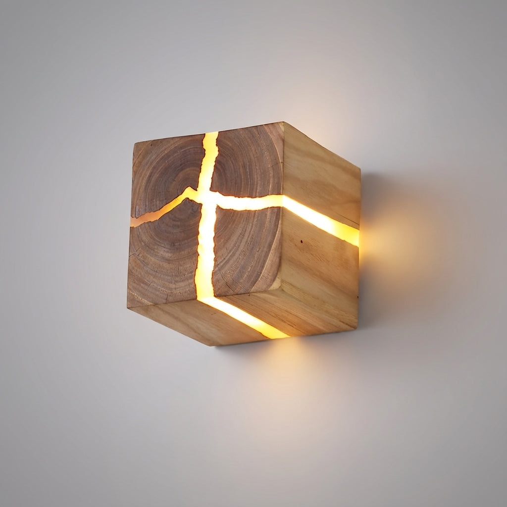 Decoratieve kubus-wandlamp
