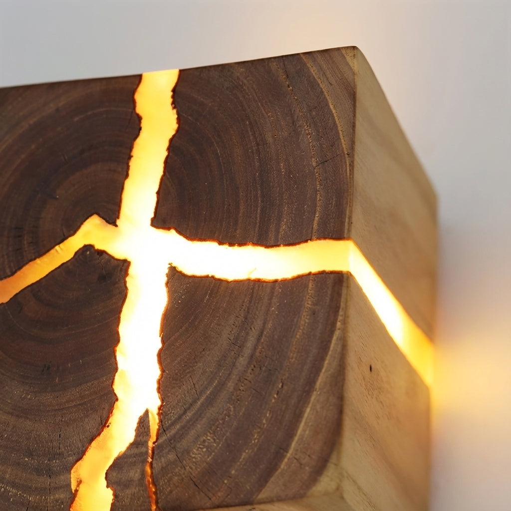 Decoratieve kubus-wandlamp