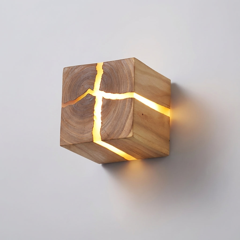 Decoratieve kubus-wandlamp