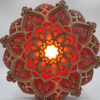 Decoratieve wand-mandala-lamp