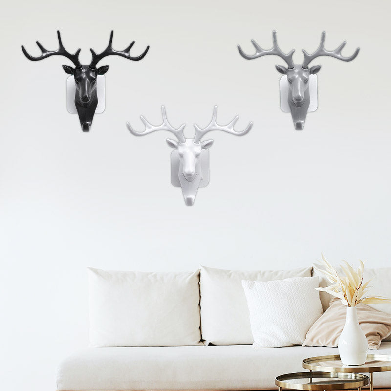 3D-wanddecoratie met hertenkop