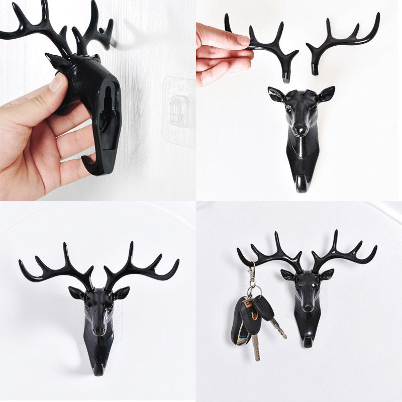 3D-wanddecoratie met hertenkop