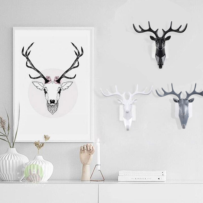3D-wanddecoratie met hertenkop