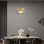 Aluminium-Glas hanglamp