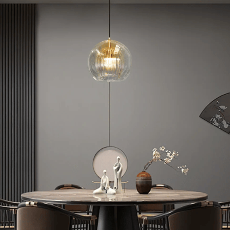 Aluminium-Glas hanglamp