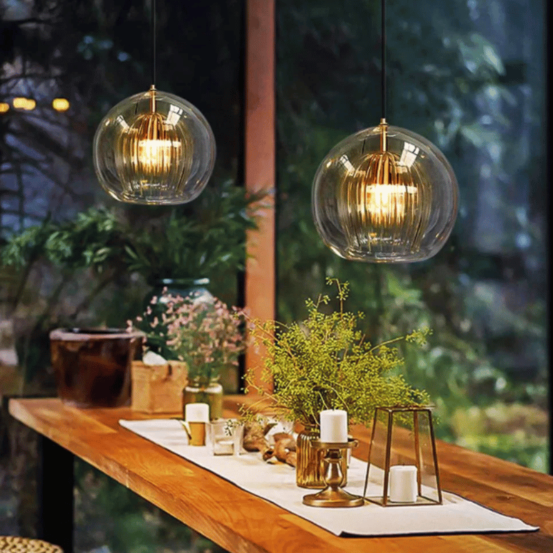 Aluminium-Glas hanglamp — afbeelding 8
