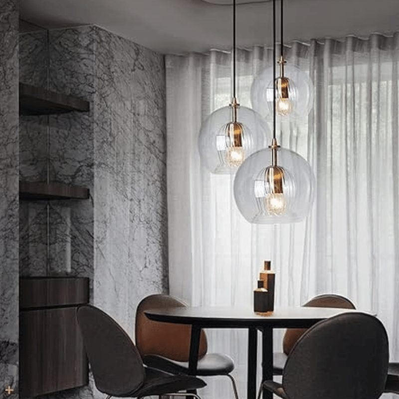 Aluminium-Glas hanglamp