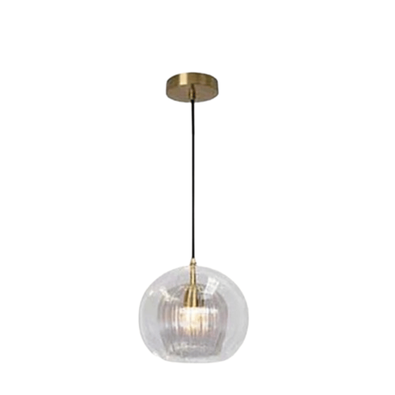 Aluminium-Glas hanglamp — afbeelding 1