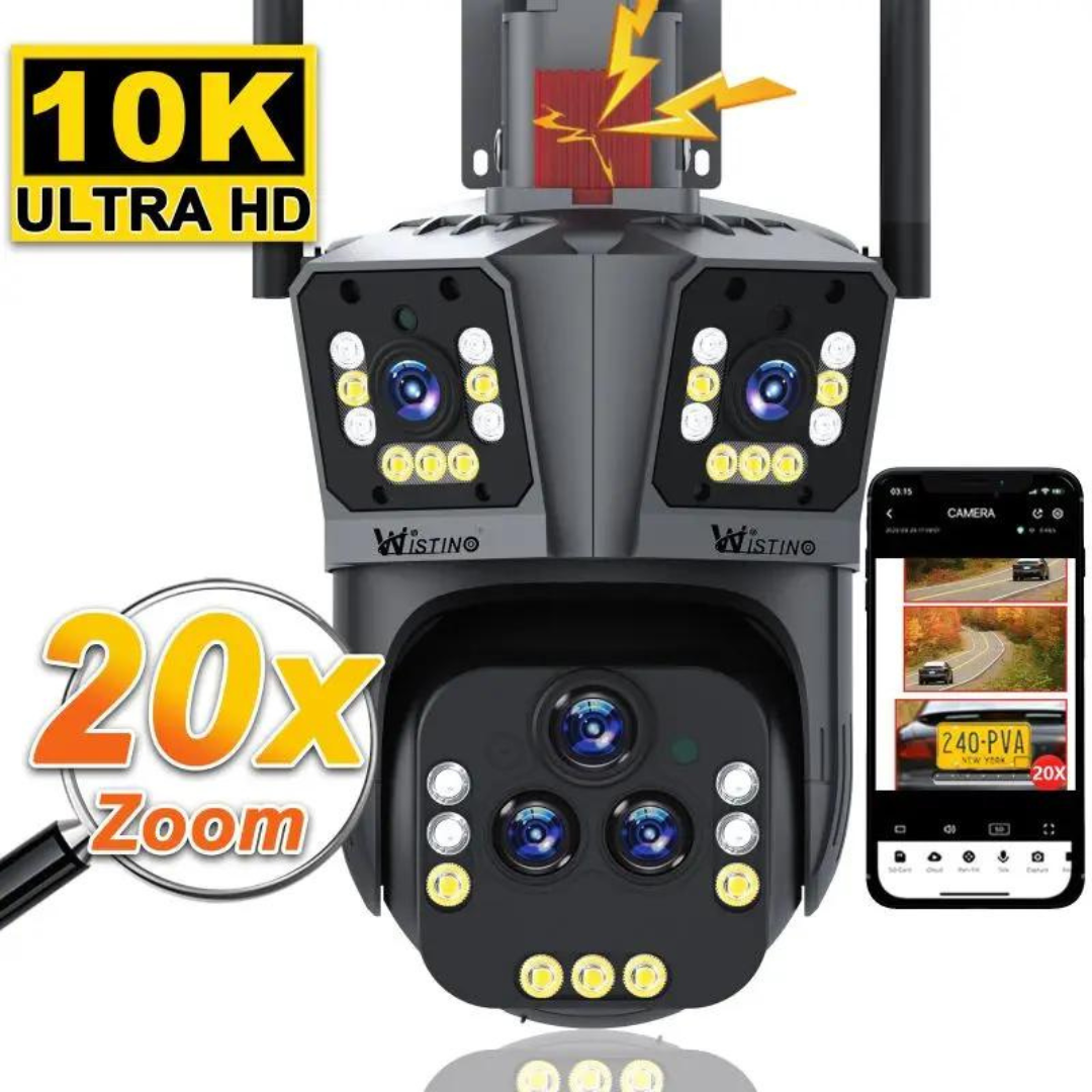 Beveiligingscamera DualGuard Ultra 10K met 20 MP en 20x zoom