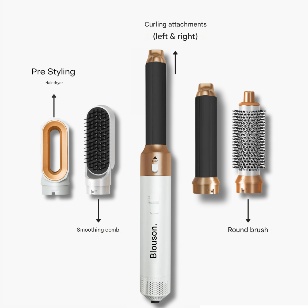 5-in-1 luchtgestuurde haarstyler