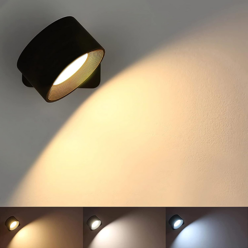 Luma360 – draadloze oplaadbare 360° muurlamp