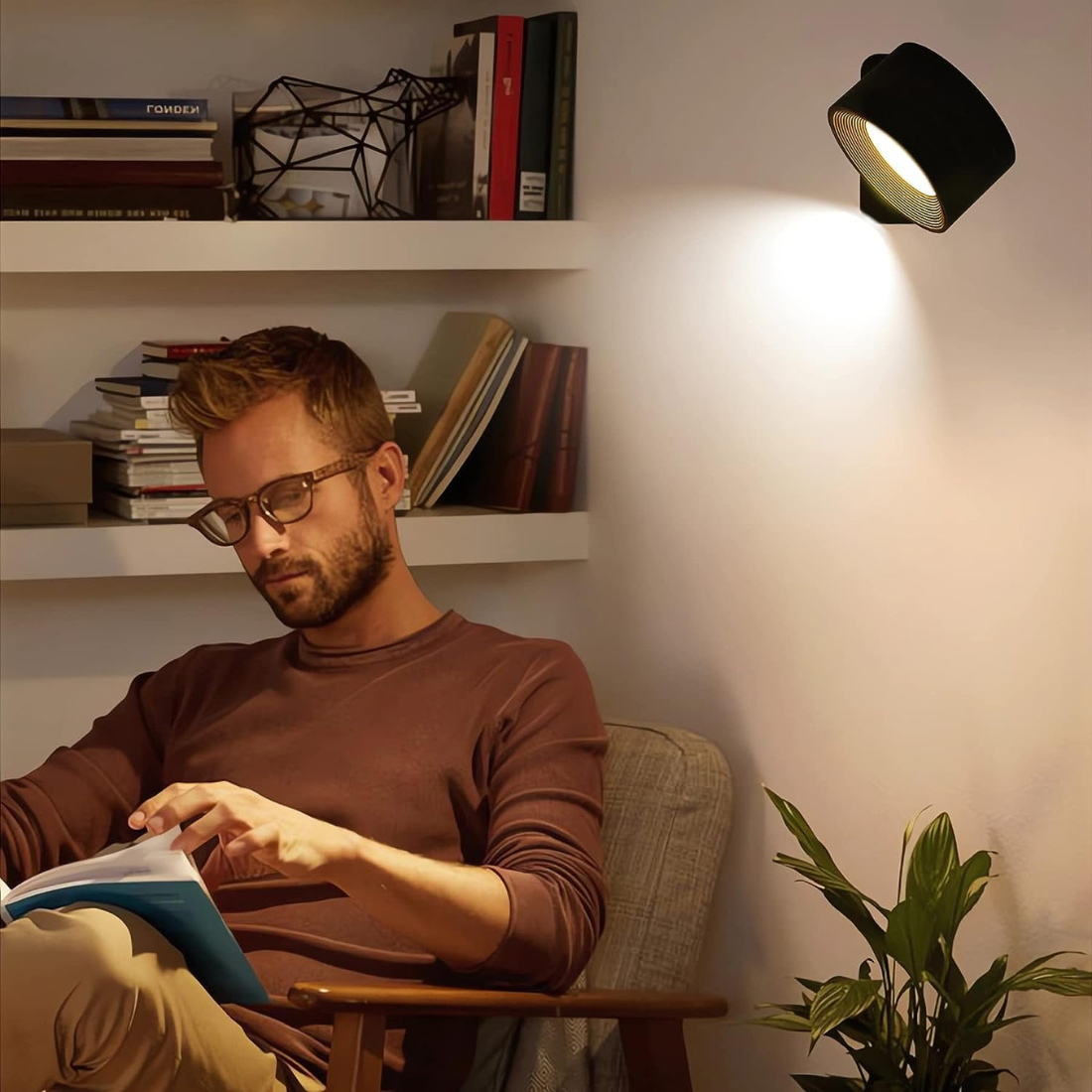 Luma360 – draadloze oplaadbare 360° muurlamp