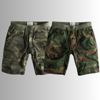 Korte broek met camouflageprint