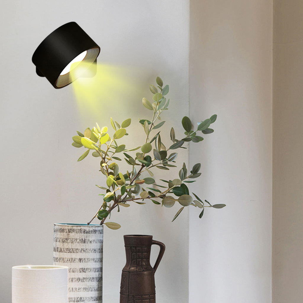 Luma360 – draadloze oplaadbare 360° muurlamp