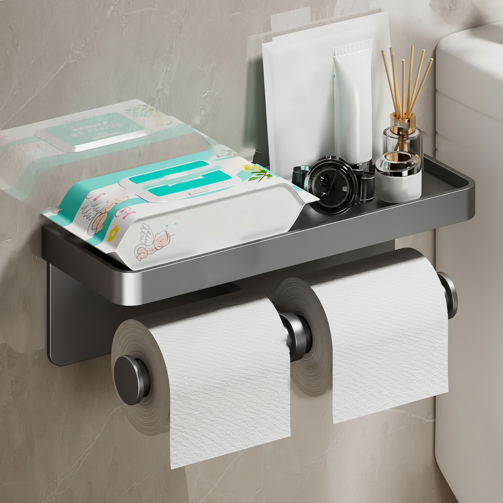 Dubbelrollen papierhouder