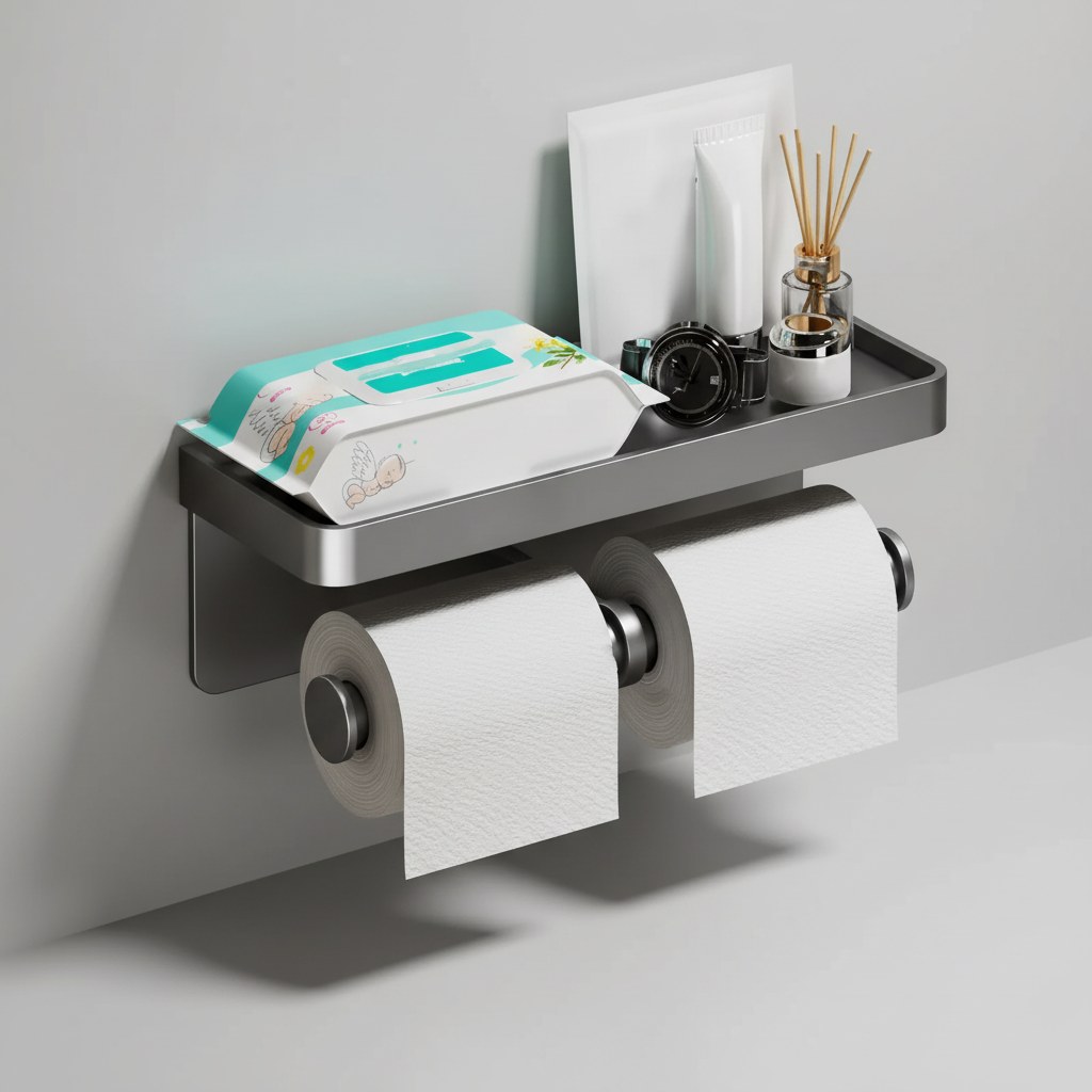Dubbelrollen papierhouder