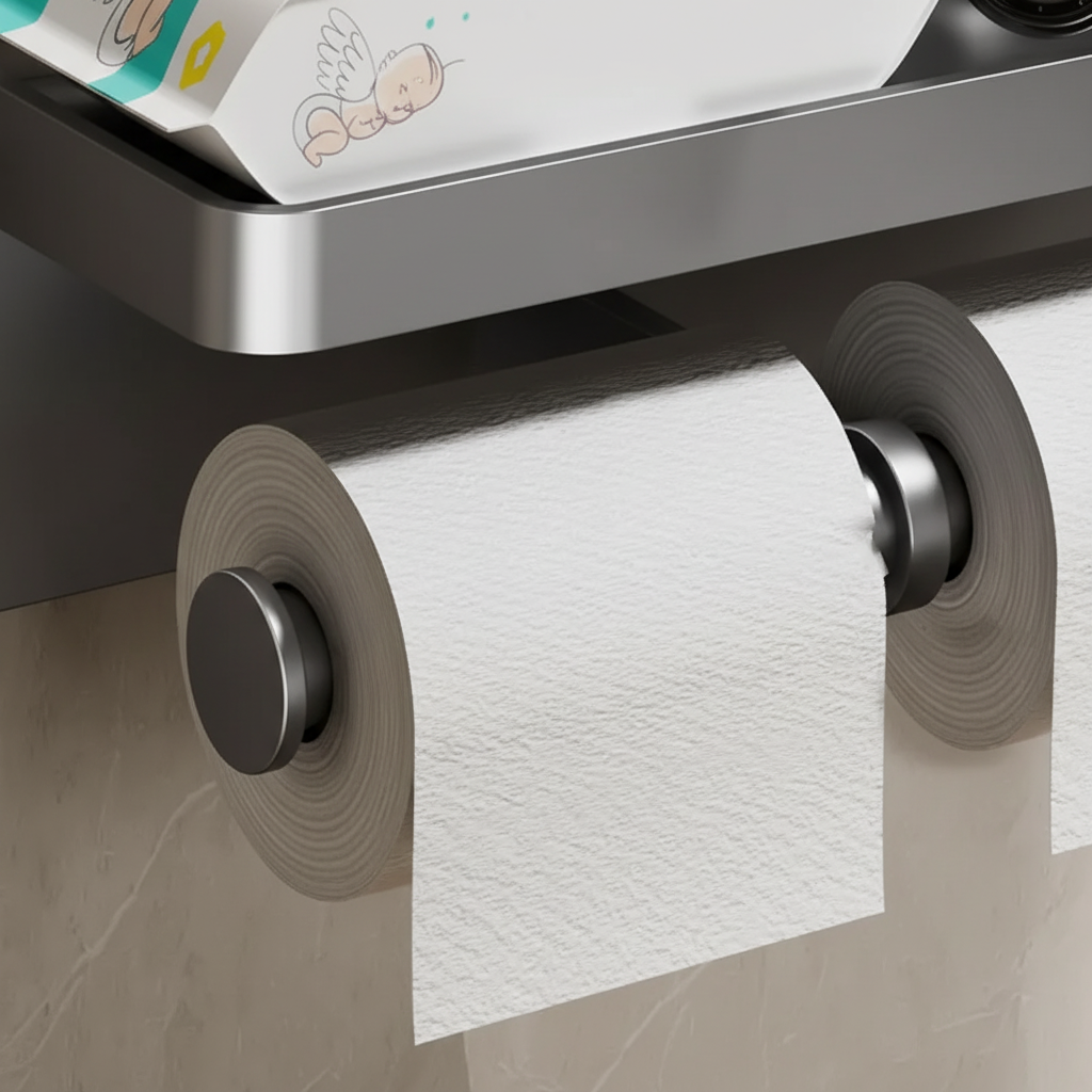 Dubbelrollen papierhouder