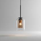Dubbellaags glazen hanglamp