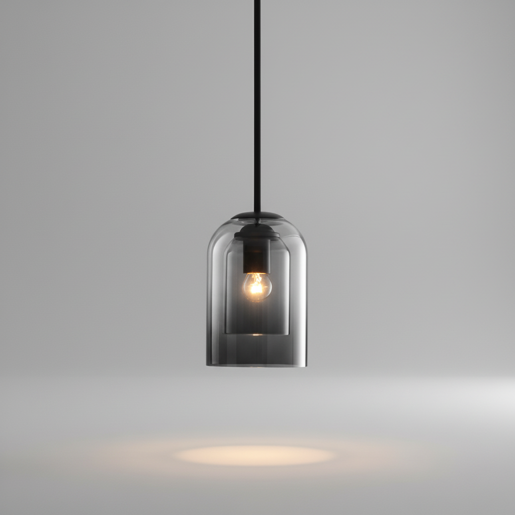 Dubbellaags glazen hanglamp