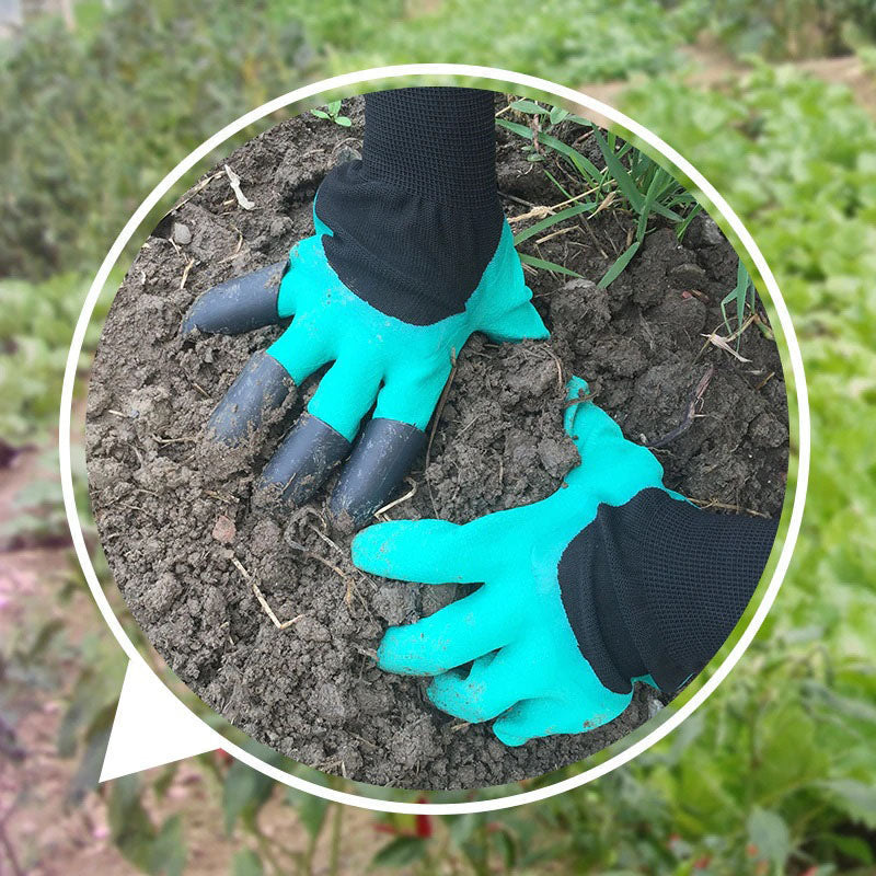 Handschoenen met pootmotief