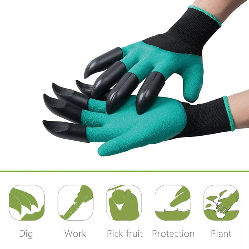 Handschoenen met pootmotief