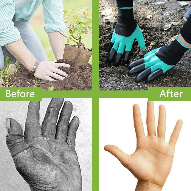 Handschoenen met pootmotief
