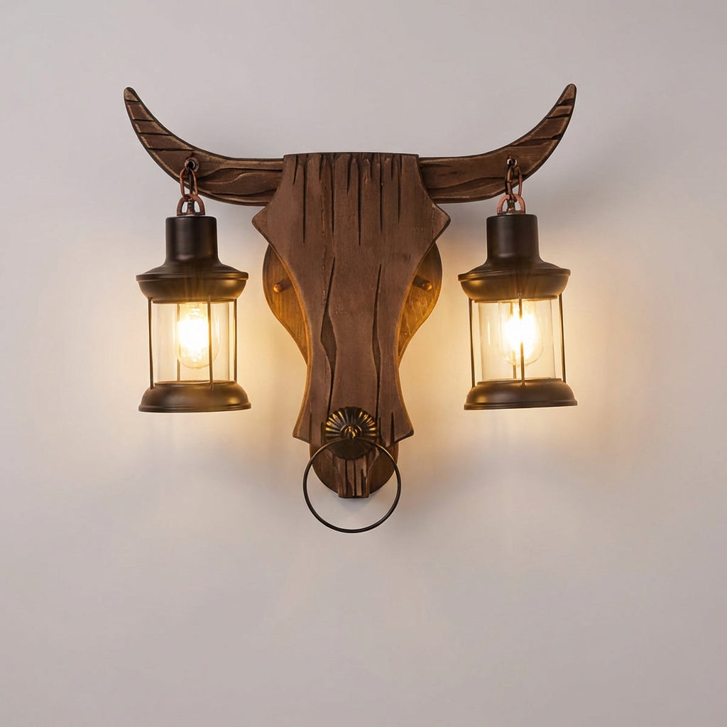 Dubbele lantaarn-wandlamp