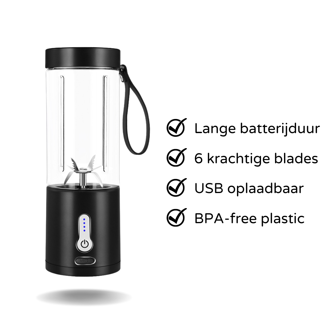 Draagbare smoothiemaker met 6 krachtige blades