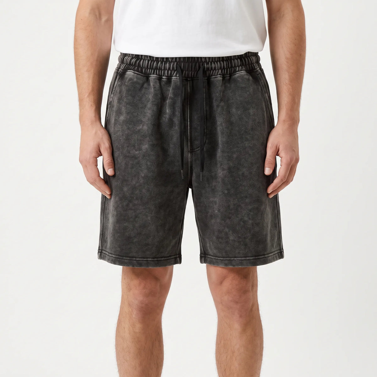 Relaxte shorts met trekkoord in de taille