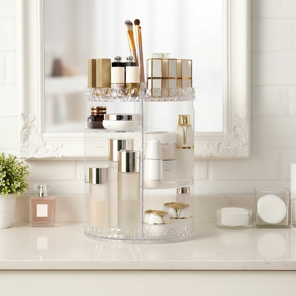 Draaiende acryl organizer