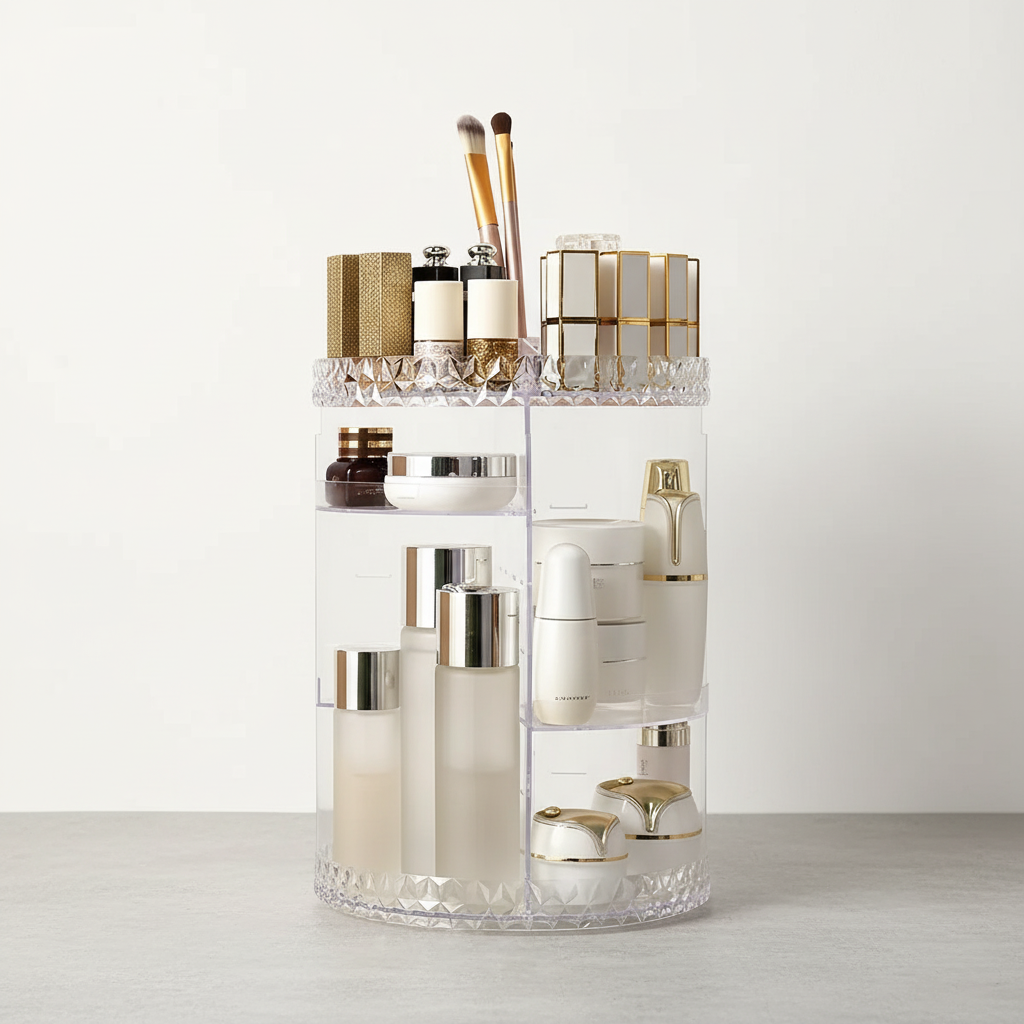 Draaiende acryl organizer