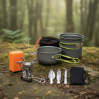 Drie-delig camping kookset