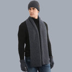 Drieledig gebreid winteraccessoire set