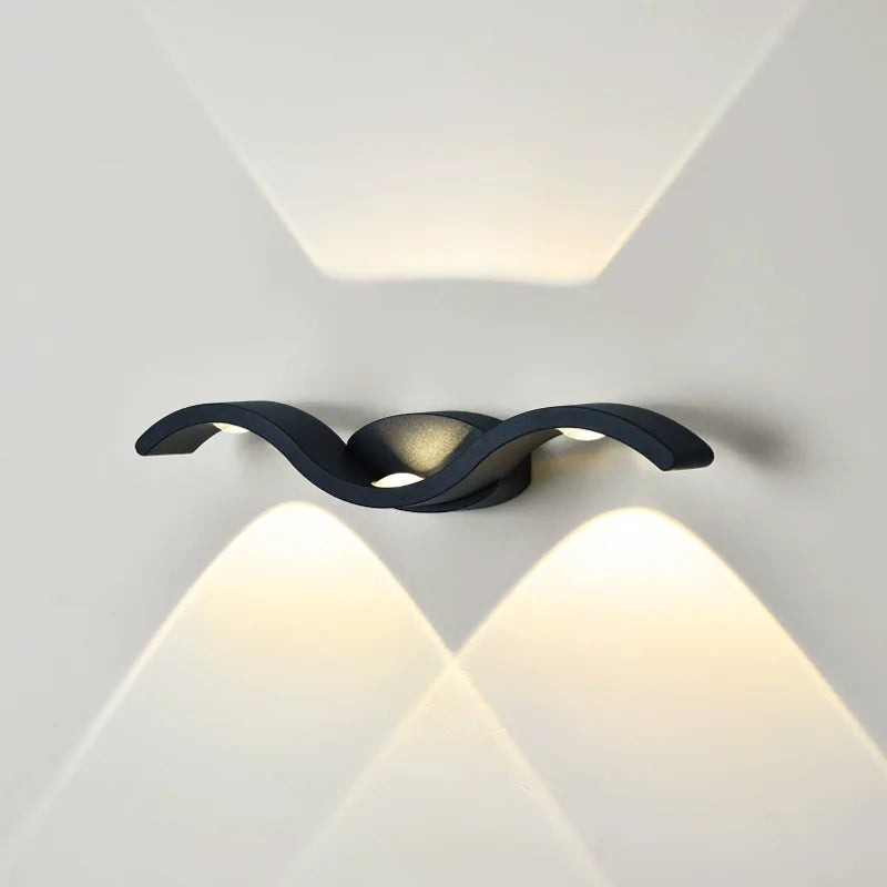 LED-wandlamp met dubbele lichtbundel